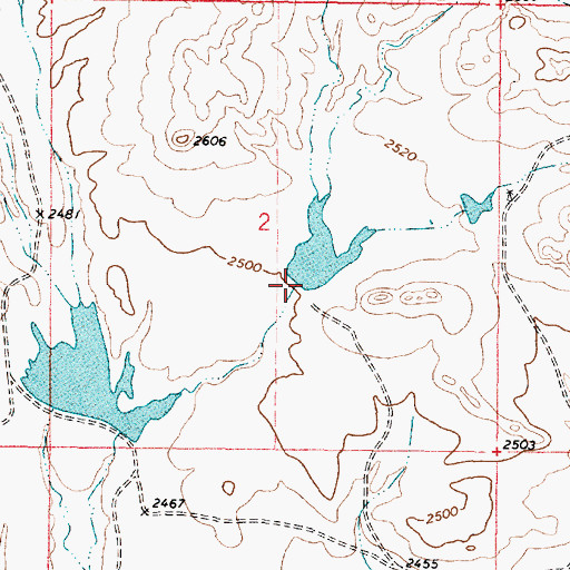 Topographic Map of Clark Dam, MT