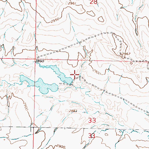 Topographic Map of Twin Dam Number 1, MT