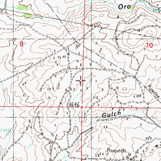 Topographic Map of Westside Reservoir Dam, MT