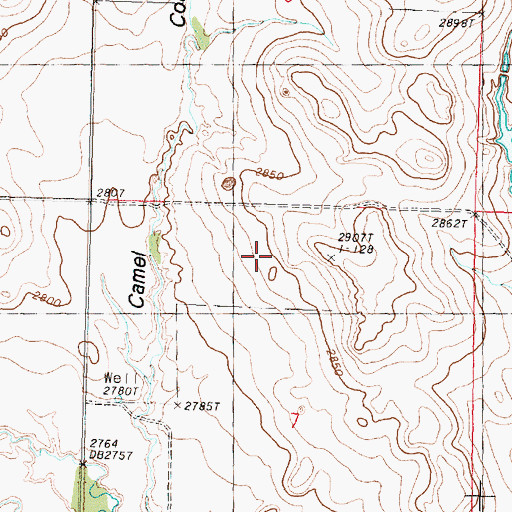 Topographic Map of B Murion Number 3 Dam, MT