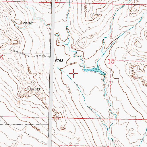 Topographic Map of Murion B Number 4 Dam, MT