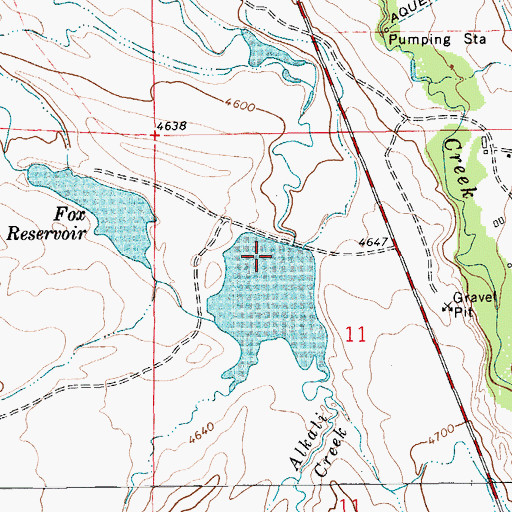 Topographic Map of Twodot Dam, MT