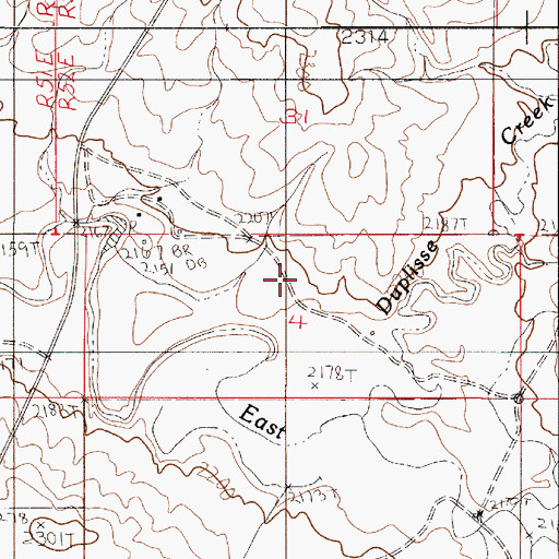 Topographic Map of Fatzinger Number 2 Dam, MT