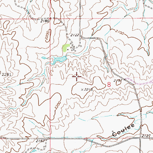 Topographic Map of Foss Dam, MT