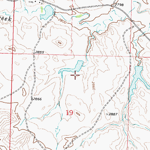 Topographic Map of Frank McKeever Number 1 Dam, MT