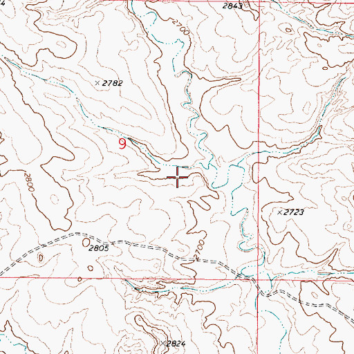 Topographic Map of Haughan Number 2 Dam, MT