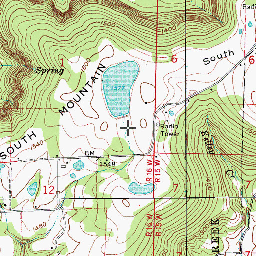 Topographic Map of Lake Ferguson Dam, AR