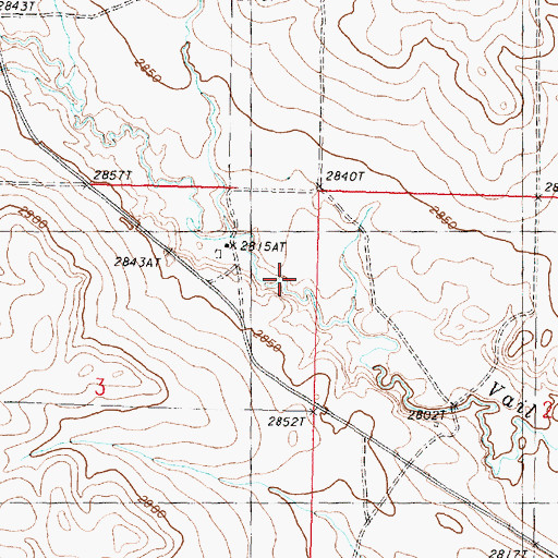 Topographic Map of Lehner Dam, MT