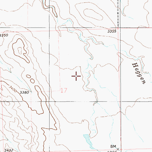 Topographic Map of McCoy Earl Dam, MT
