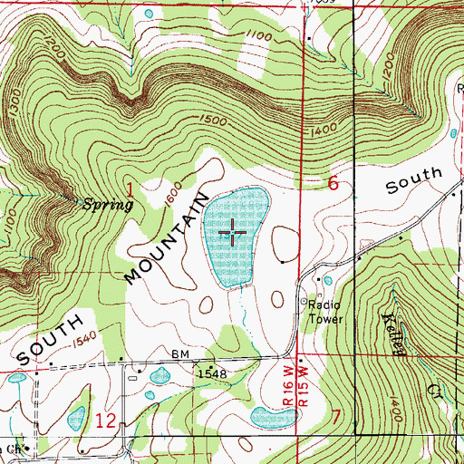 Topographic Map of Lake Ferguson, AR