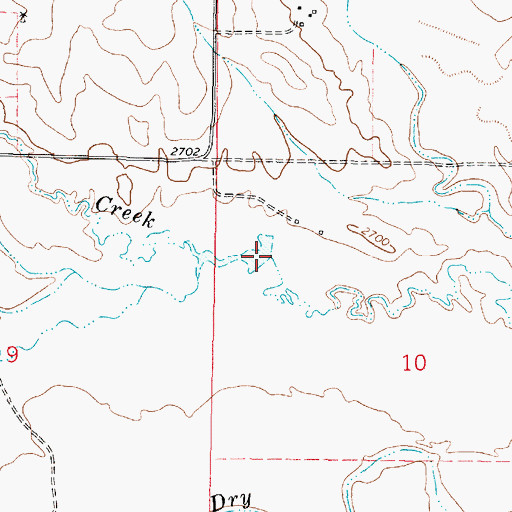 Topographic Map of Pluhar Number 2 Dam, MT