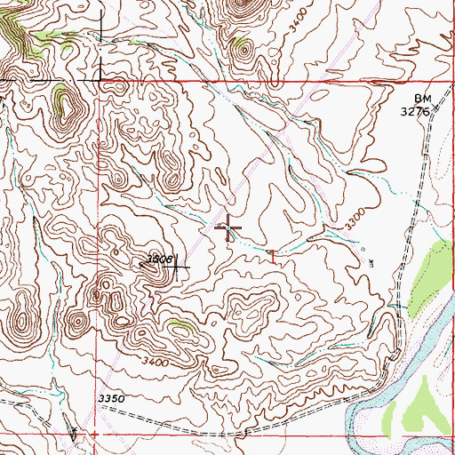 Topographic Map of Plum Dam, MT
