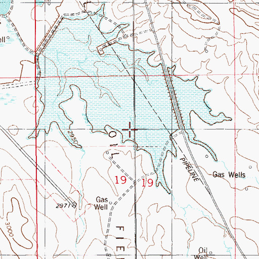Topographic Map of Upper Baker Dam, MT