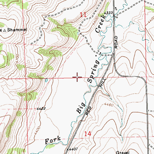 Topographic Map of East Fork Dam, MT