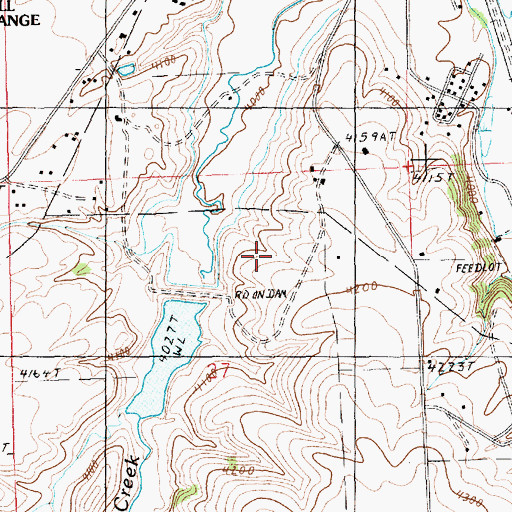 Topographic Map of Big Casino Creek Dam, MT