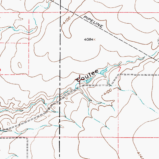 Topographic Map of Hofer 1 Dam, MT
