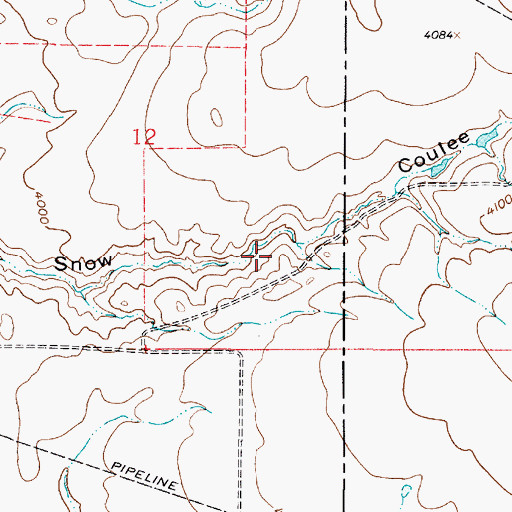 Topographic Map of Hofer 2 Dam, MT