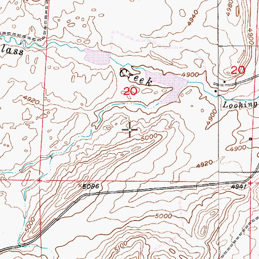 Topographic Map of O'Halloran Number 1 Dam, MT