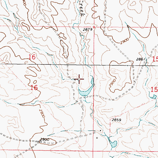 Topographic Map of Peila Number 1 Dam, MT