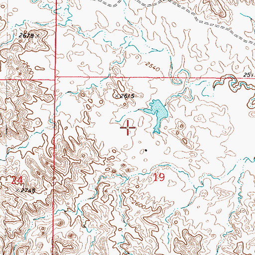 Topographic Map of Reichert Number 1 Dam, MT