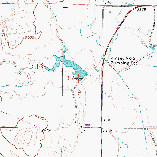 Topographic Map of Stiles Number 1 Dam, MT