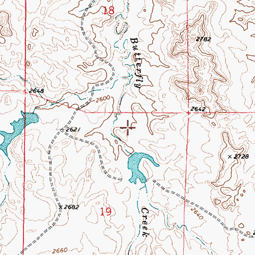 Topographic Map of French Number 8 Dam, MT