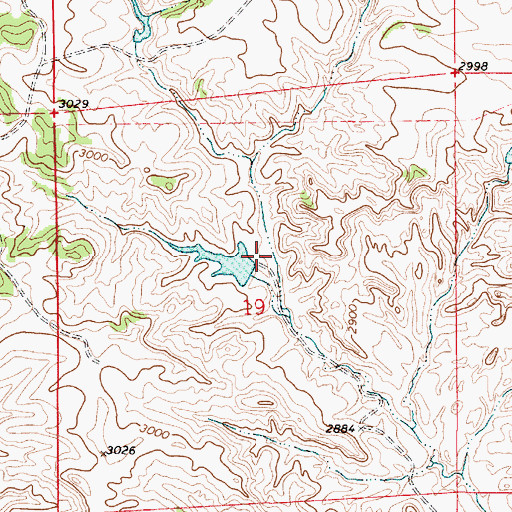 Topographic Map of Severson Number 3 Dam, MT