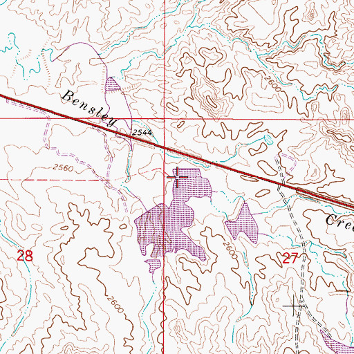 Topographic Map of Herzog Number 2 Dam, MT