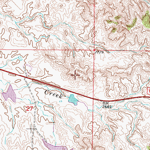 Topographic Map of Herzog Number 1 Dam, MT