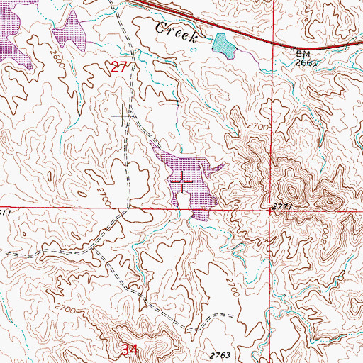 Topographic Map of Herzog Number 3 Dam, MT