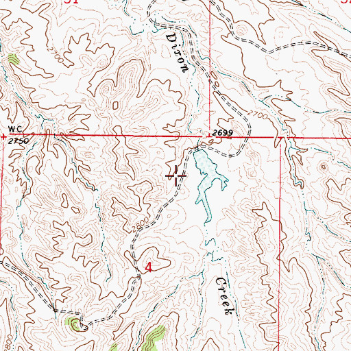 Topographic Map of Sundial Dam, MT