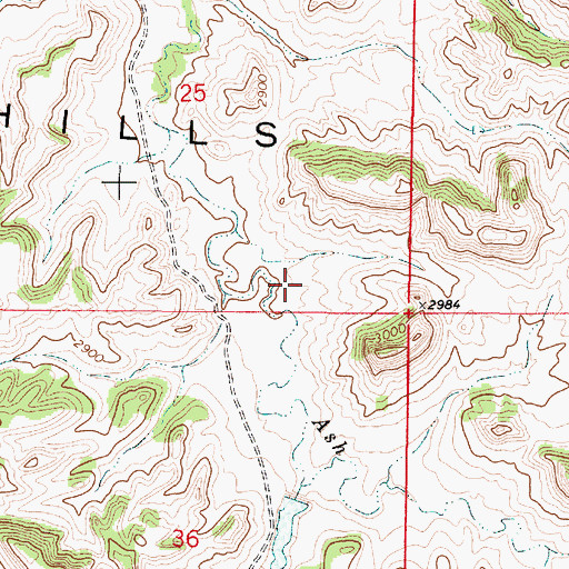 Topographic Map of Jones Number 1 Dam, MT