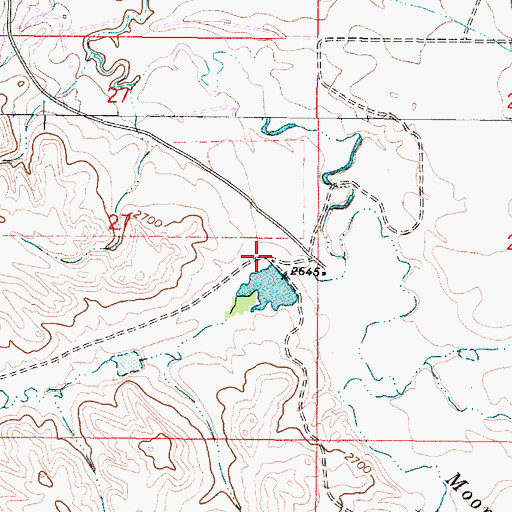 Topographic Map of Colvin Number 2 Dam, MT