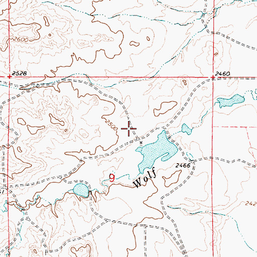 Topographic Map of Odegard Number 2 Dam, MT