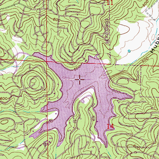 Topographic Map of Lake Omaha, AR