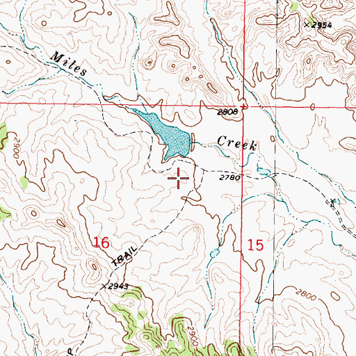 Topographic Map of Ronning Number 1 Dam, MT