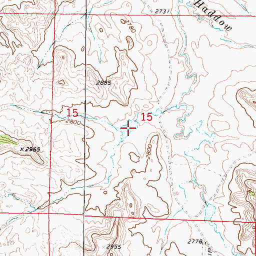 Topographic Map of Fortune Number 5 Dam, MT