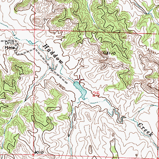 Topographic Map of Fortune Number 2 Dam, MT