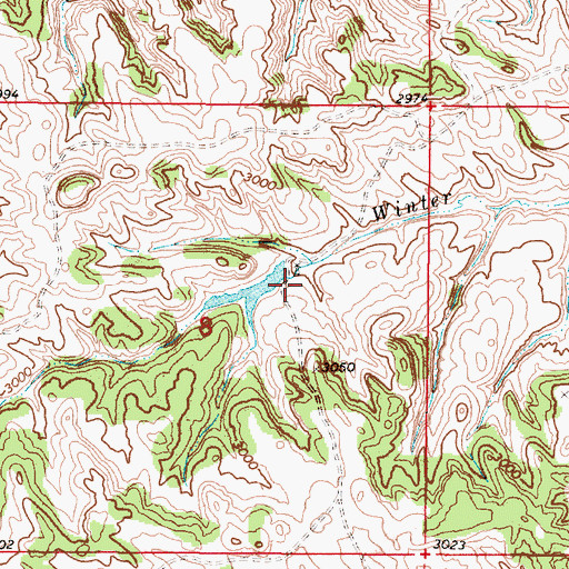 Topographic Map of Christensen Number 8 Dam, MT