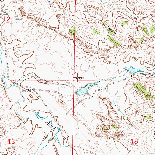 Topographic Map of Christensen Number 6 Dam, MT