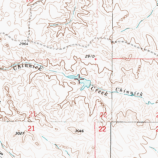 Topographic Map of Christensen Number 3 Dam, MT
