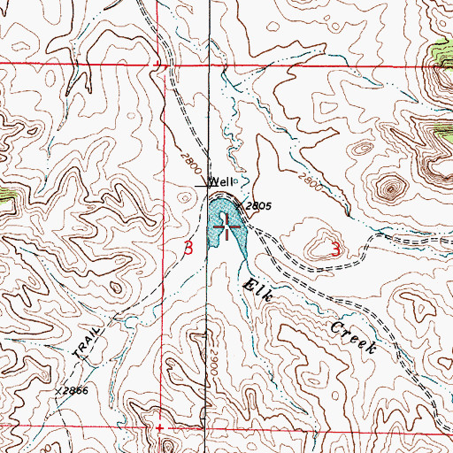 Topographic Map of Nefsy Number 4 Dam, MT