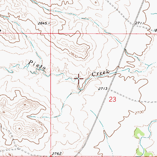 Topographic Map of Balsam Number 1 Dam, MT