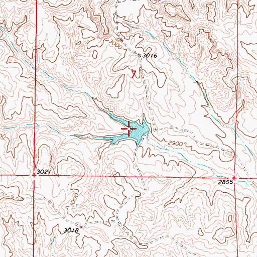 Topographic Map of Robinson Number 2 Dam, MT