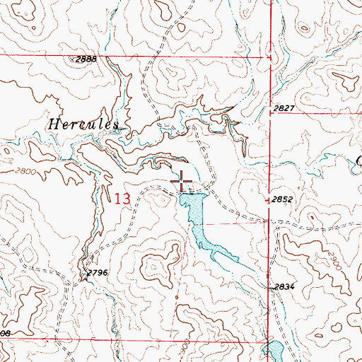 Topographic Map of Robinson Number 4 Dam, MT