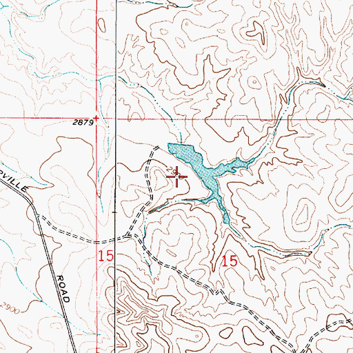 Topographic Map of Fox Number 3 Dam, MT