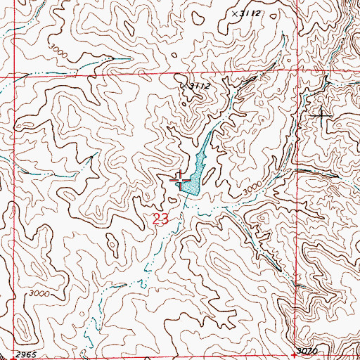 Topographic Map of Rafferty Number 4 Dam, MT