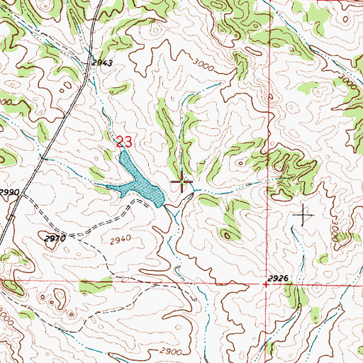 Topographic Map of Chezum Number 1 Dam, MT