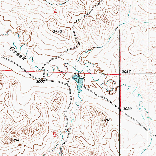 Topographic Map of L Krutzfeldt Number 1 Dam, MT
