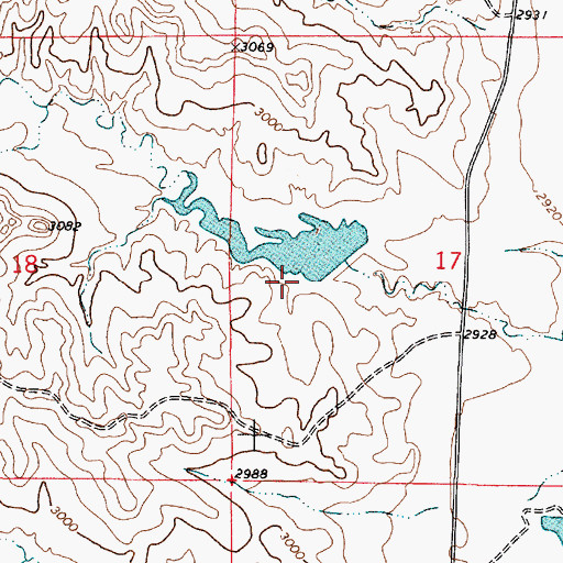 Topographic Map of W Krutzfeldt Number 3 Dam, MT